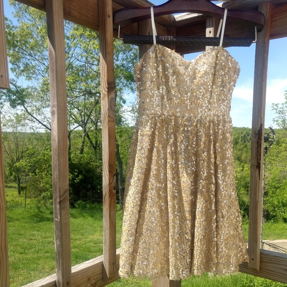City Studio Dresses & Skirts - City Studio Sequin Dress Fit & Flare Dance Party